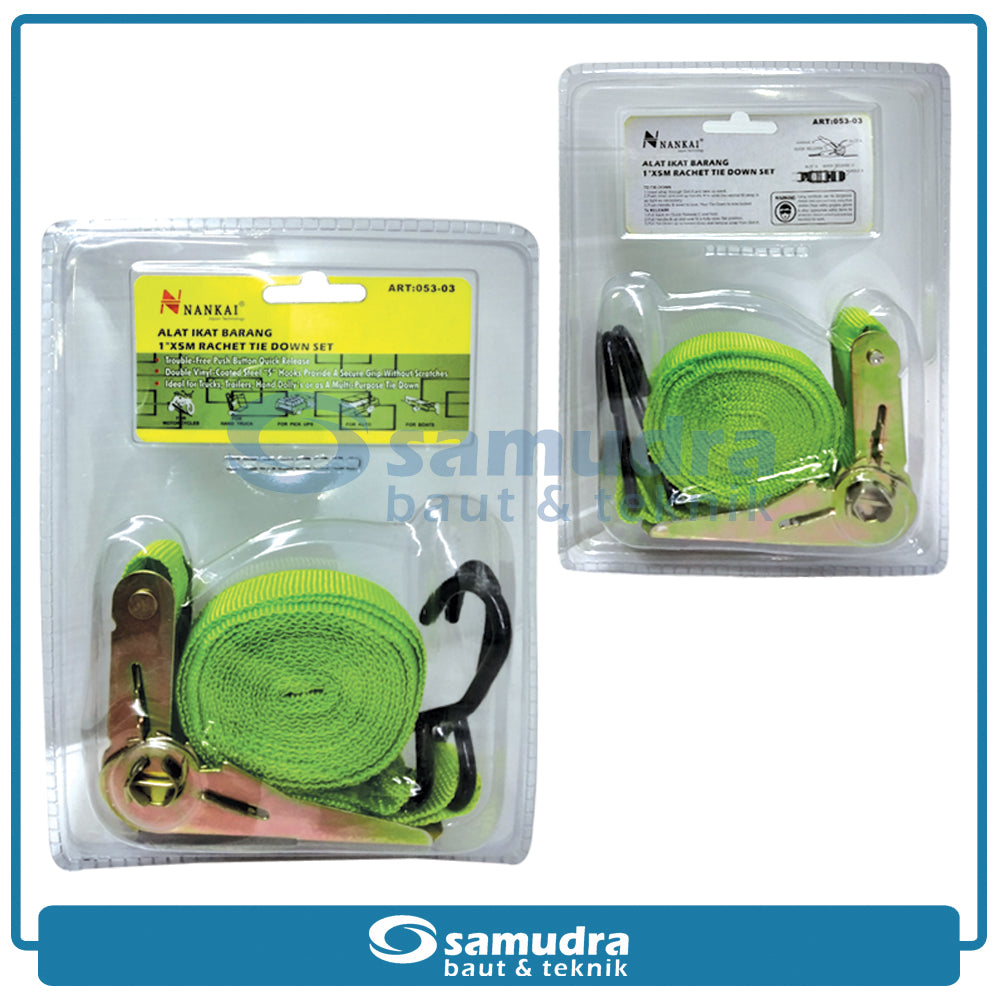 NANKAI 053-03 Ratchet Tie Down 1" x 5 meter / Rachet Tali Pengikat