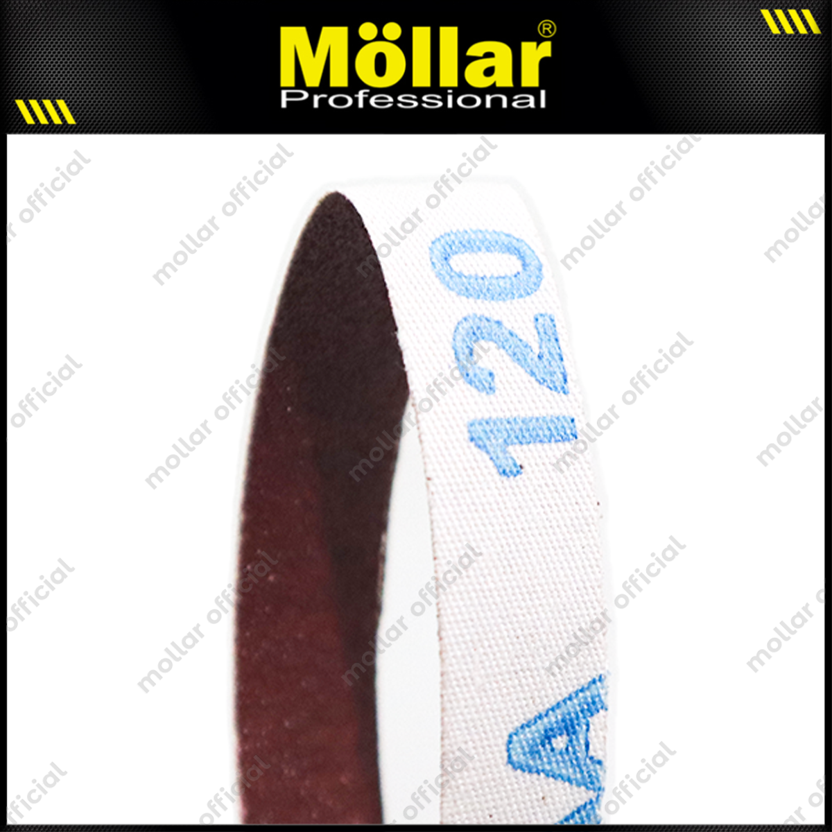MOLLAR Mata Amplas Sabuk No 120 Adaptor Mesin Gerinda Belt Sander - 10 Pcs