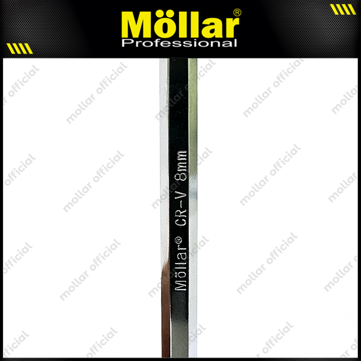 MOLLAR L-HS8M Kunci L Pendek Flat 8 mm