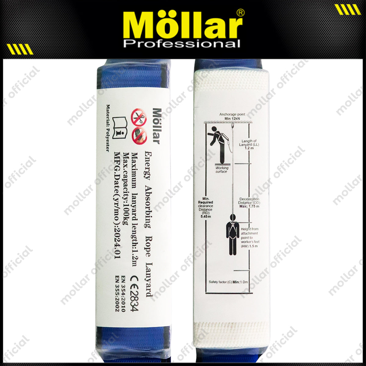 MOLLAR M39011 Body Harness Single Big Hook