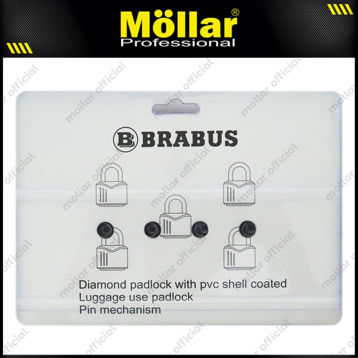 BRABUS Gembok Koper Warna 20 mm Set 5 pcs