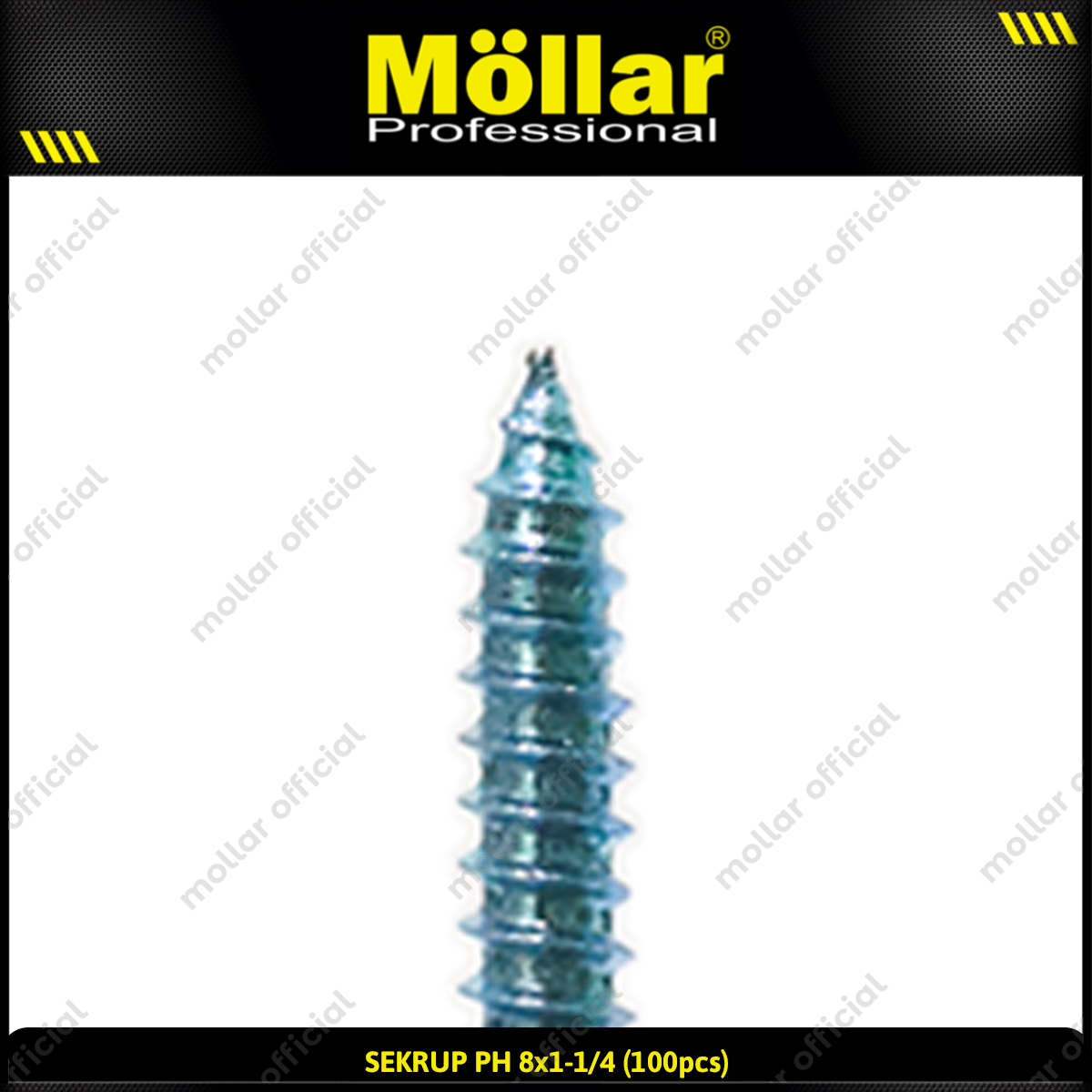 MOLLAR 93-033 Sekrup PH 8 x 1-1/4 - 100 pcs