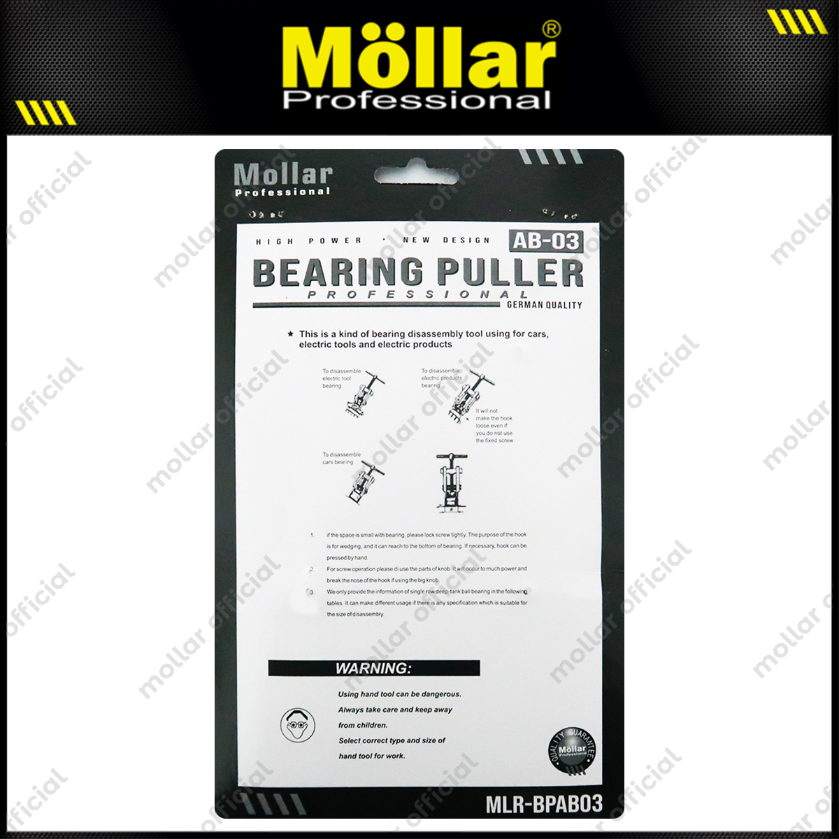 MOLLAR BPAB03 Treker Bearing Puller AB-03
