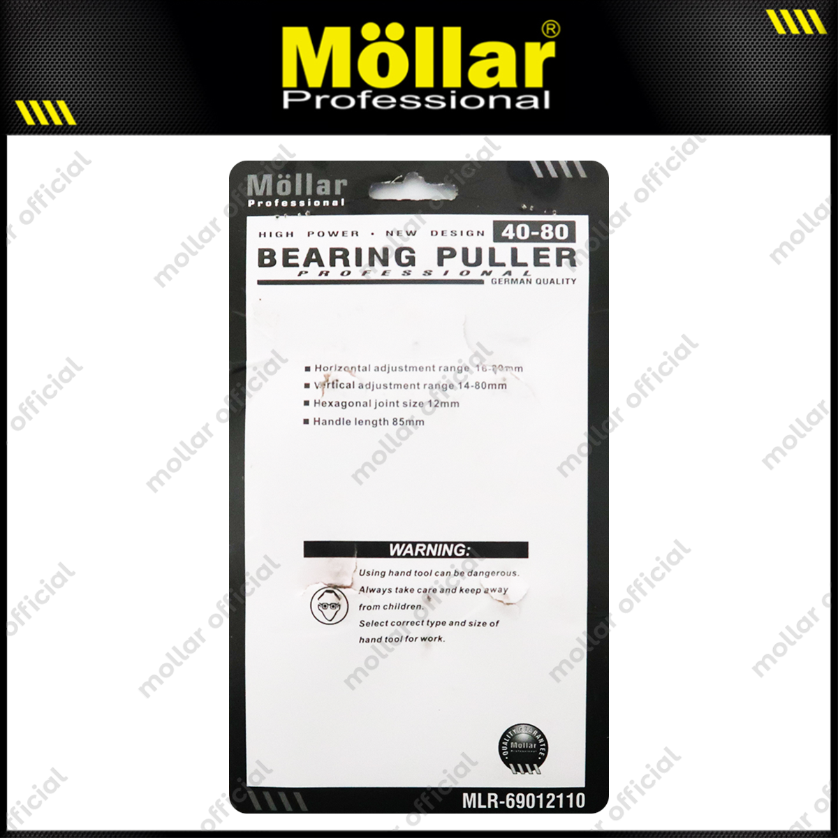 MOLLAR MLR-69012110 Treker Bearing Puller 40-80