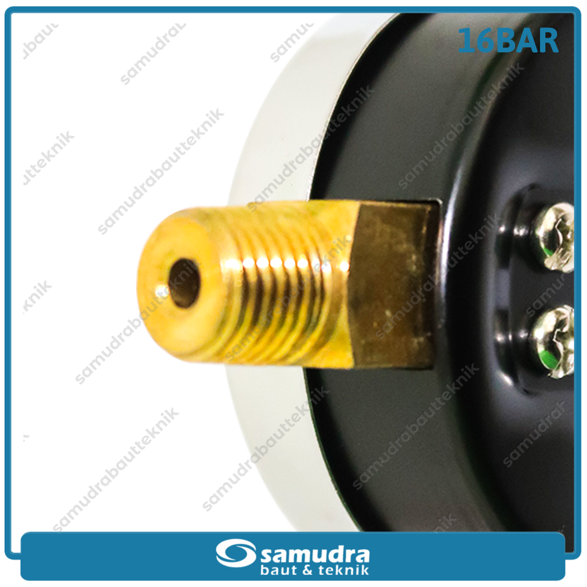 TEKIRO AU-PG0989 Alat Ukur Tekanan Angin 2.5" Lonceng 16 bar
