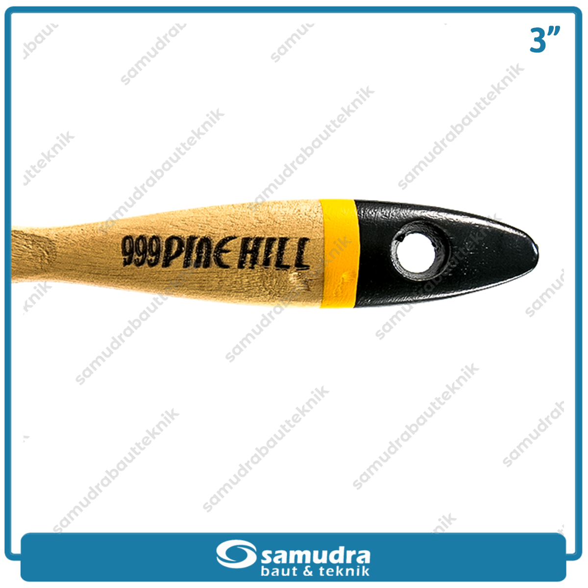 PINEHILL PH-999 1 pak isi 12 pcs Kuas Cat Putih 3"