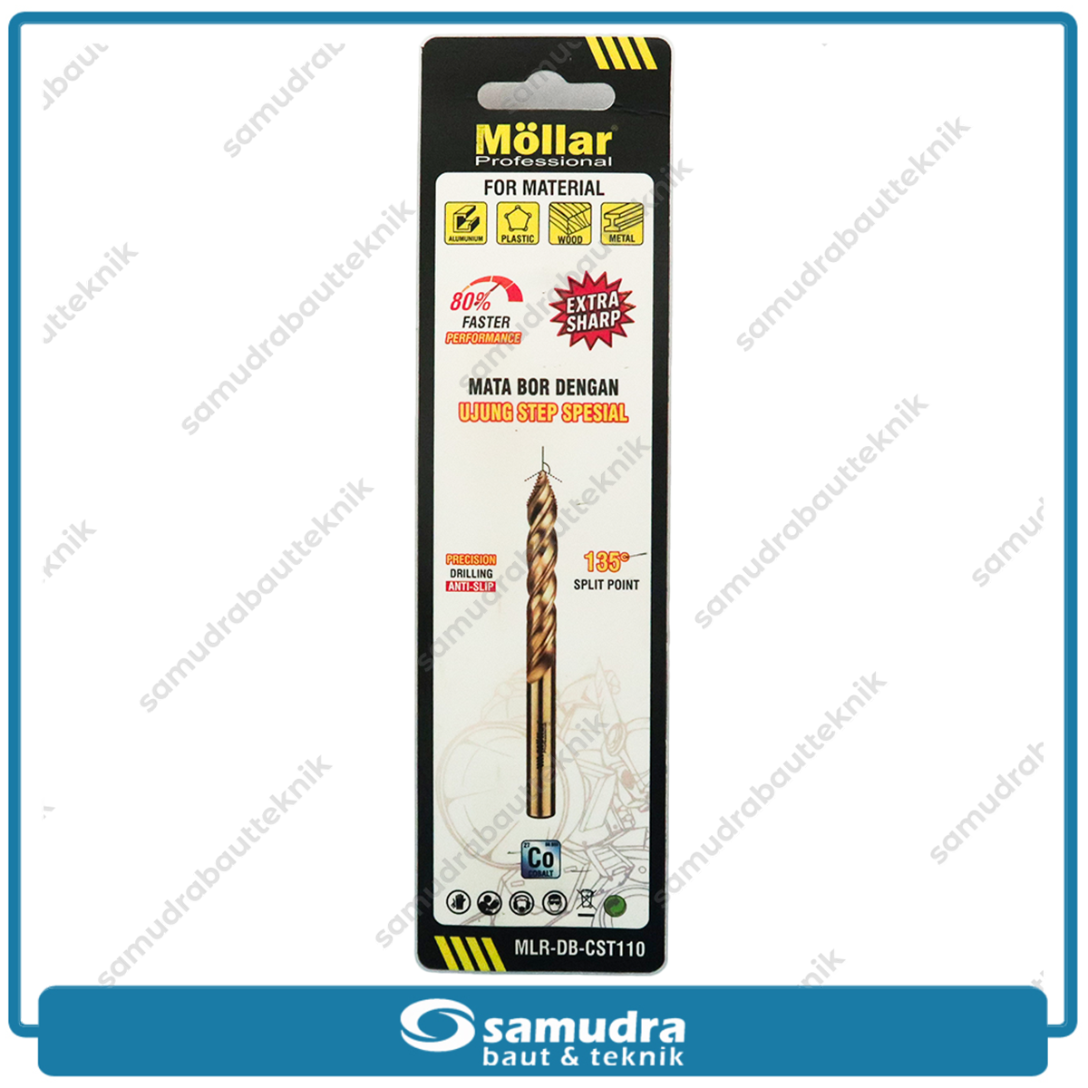 MOLLAR CST110 Mata Bor Cobalt Step-Tip 11 mm