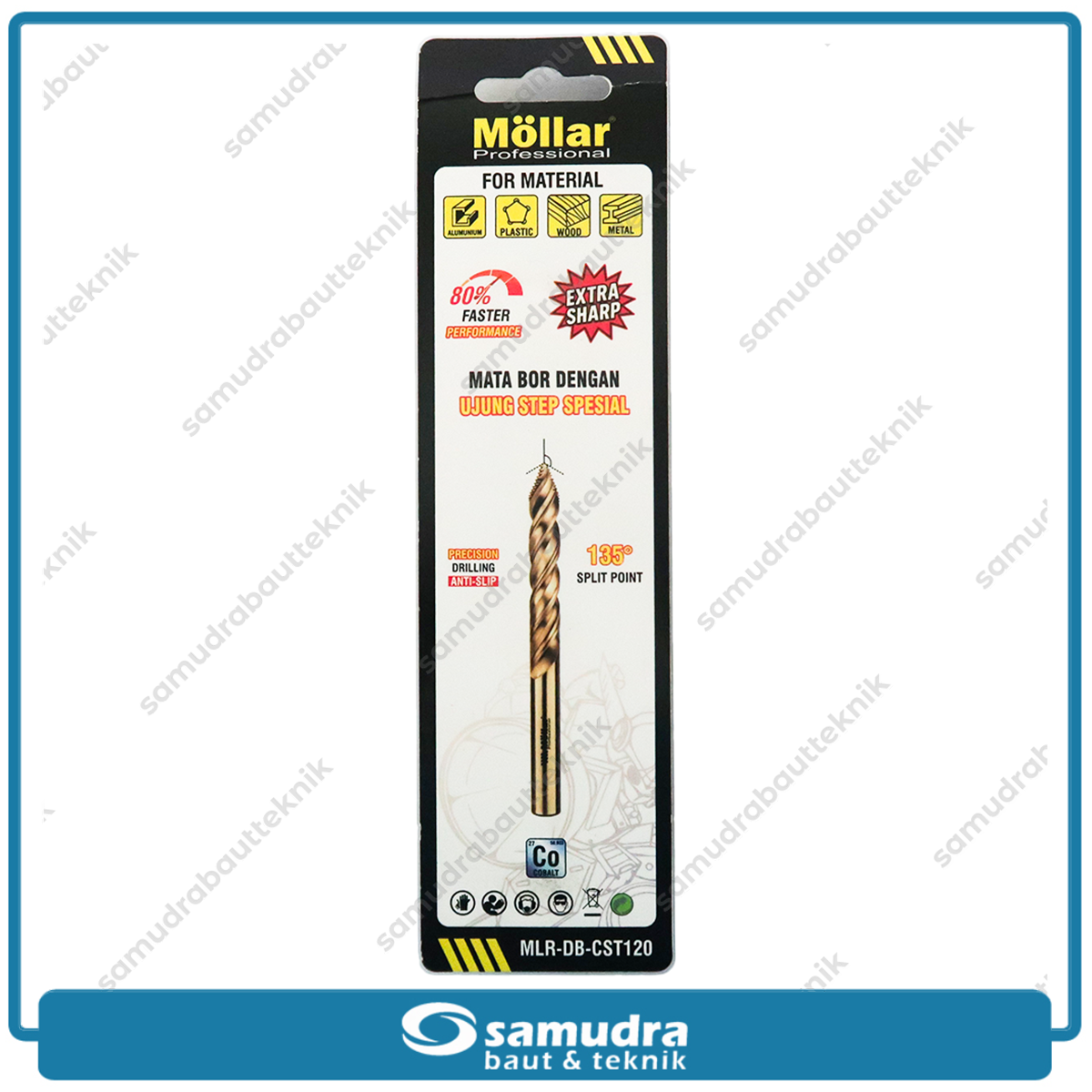 MOLLAR CST120 Mata Bor Cobalt Step-Tip 12 mm