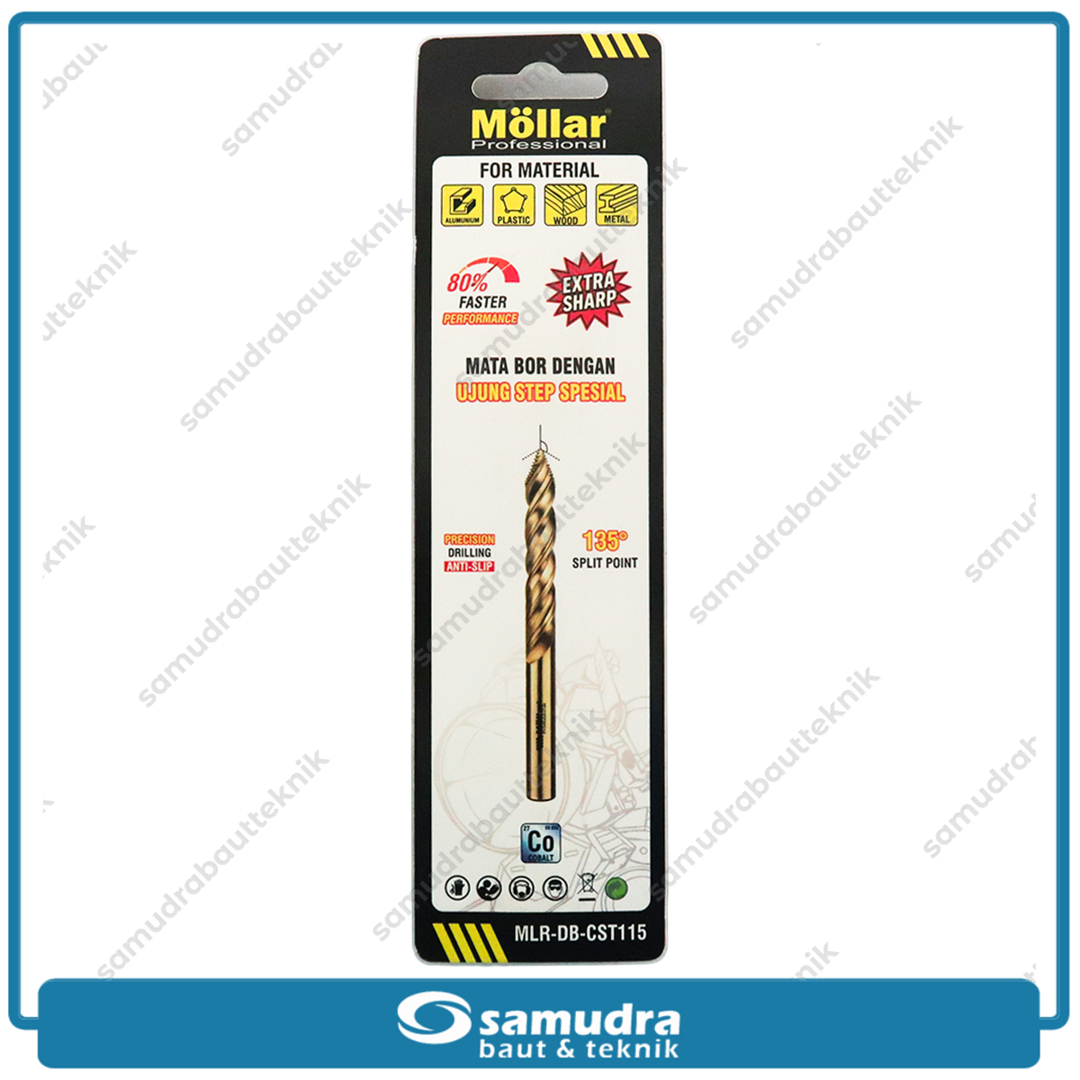 MOLLAR CST115 Mata Bor Cobalt Step-Tip 11.5 mm