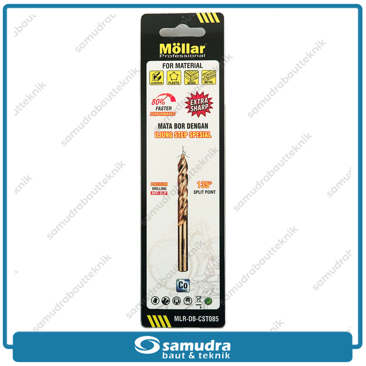 MOLLAR CST085 Mata Bor Cobalt Step-Tip 8.5 mm