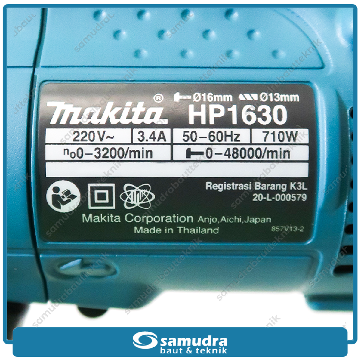 MAKITA HP-1630 Mesin Bor Beton Listrik 16 mm / Impact Drill