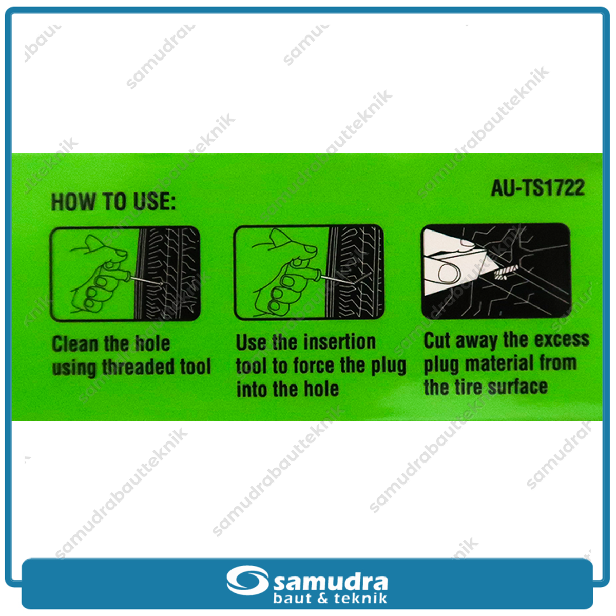 TEKIRO AU-TS1722 Isi Ulang Karet Ban Tubles / Refill Cacing