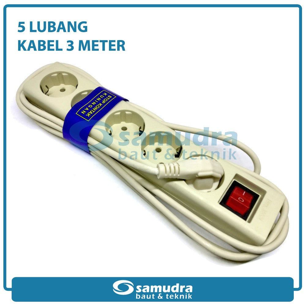 SZMR-505 Stop Kontak SNI 5 Lubang 3 Meter