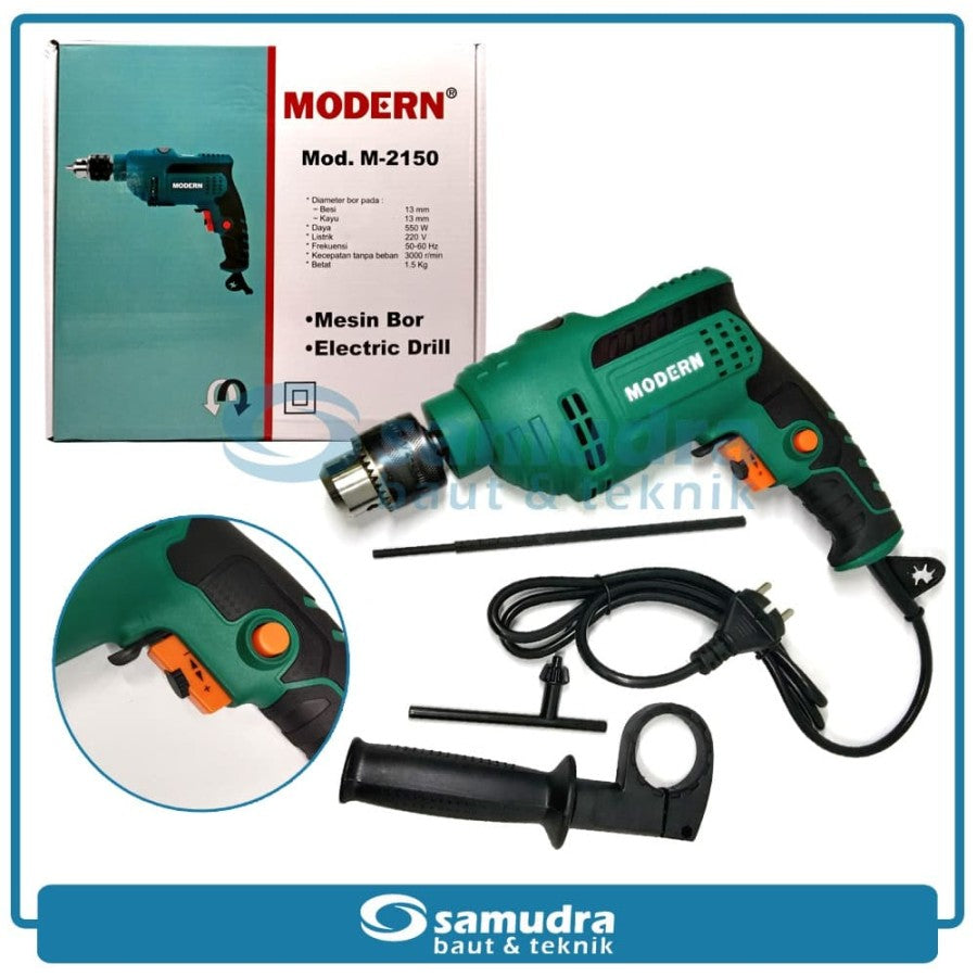 MODERN M-2150 Mesin Bor Beton Listrik 13 mm / Impact Drill