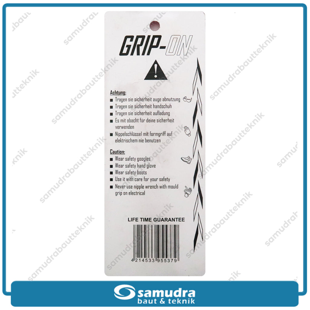 GRIPON 19-301C Kunci Jari-Jari Bengkok 4.5 x 5.1 x 5.8 x 6.1 mm / Nipple Wrench