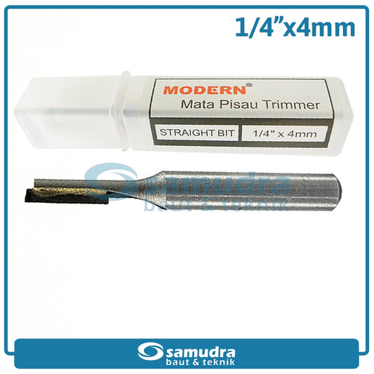 MODERN Mata Profil Straight Bit 4 mm / Trimmer Bit 1/4"