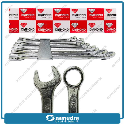 DIAMOND-GC Kunci Ring Pas Set 8 pcs (8-19 mm)