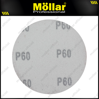 HSS Amplas Bulat No 60 Amplas Velcro Tempel Mata Gerinda 4 Inch - 50 Pcs
