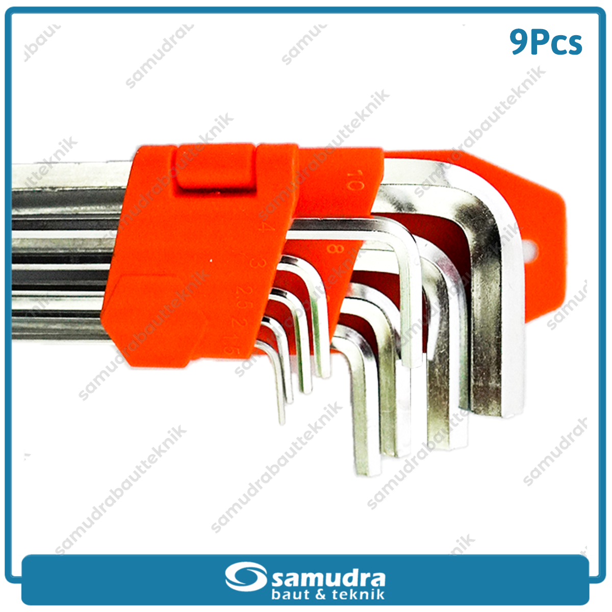 IZUMO Kunci L Set Panjang Flat 9 Pcs 1.5-10 mm