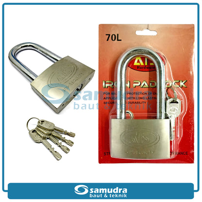 ATS Gembok 70 mm Long / Gembok Besi Leher Panjang