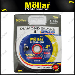 MOLLAR Mata Potong Besi Yellow 4" / Diamond Wheel