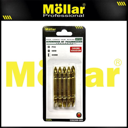 MOLLAR Mata Obeng Angin PH2-SL6 65 mm Set 5 pcs