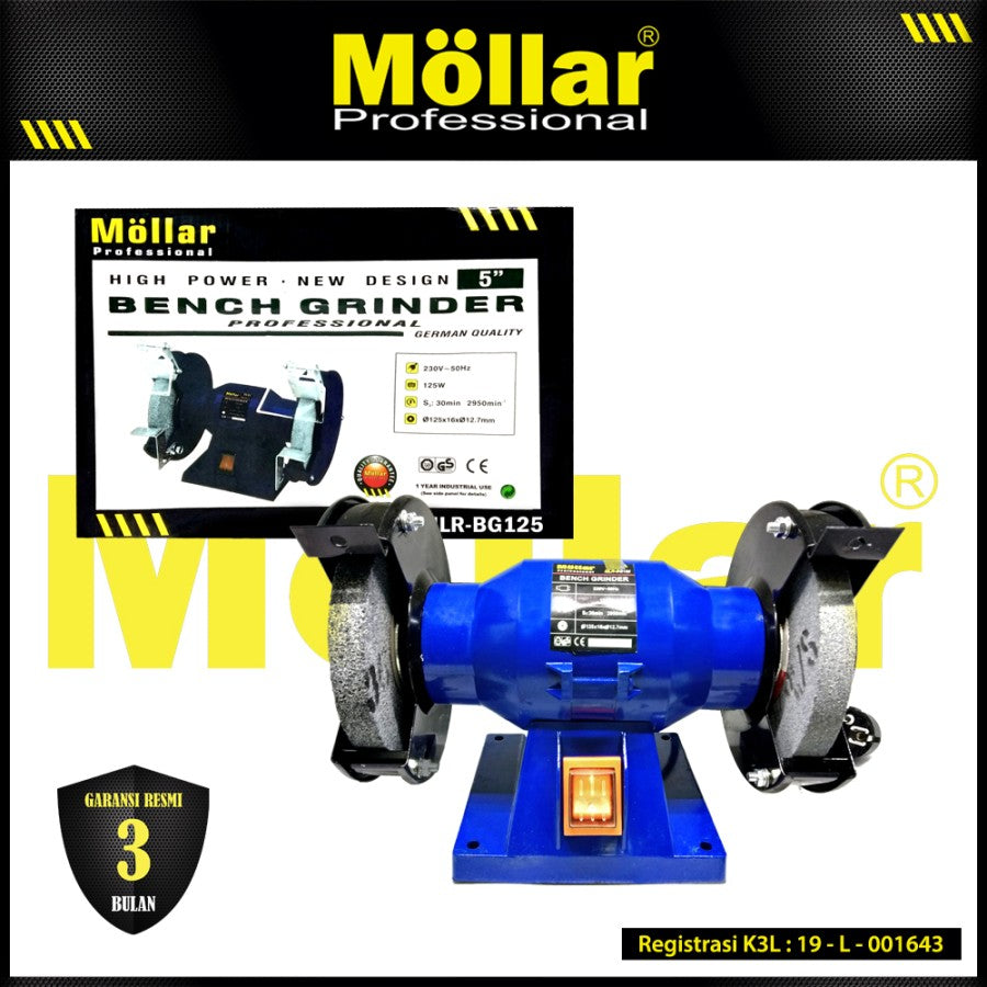 MOLLAR BG005-5" Mesin Gerinda Duduk 5" / Bench Grinder