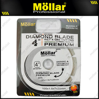 MOLLAR Mata Potong Keramik White Kering 4" / Diamond Wheel Dry