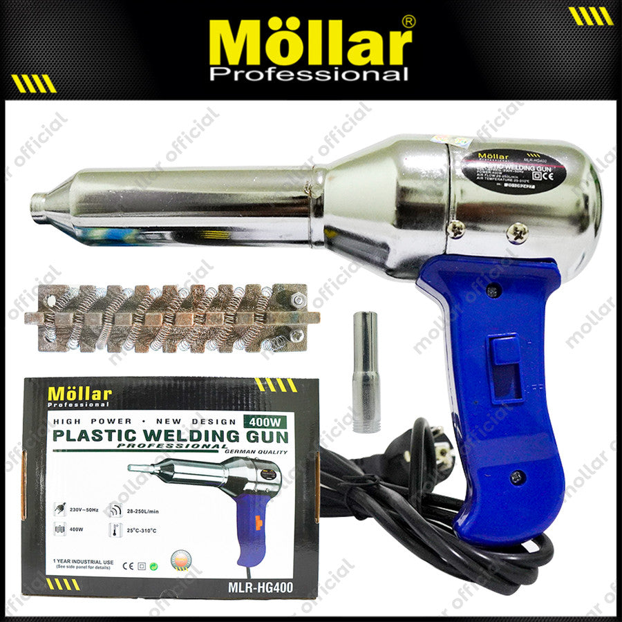 MOLLAR HG400 Mesin Hot Gun Las Plastik / Plastic Welding Gun