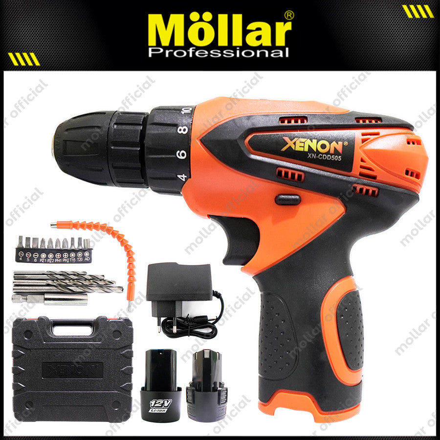 XENON CDD505 Mesin Bor Baterai Aksesoris 12V / Cordless Drill