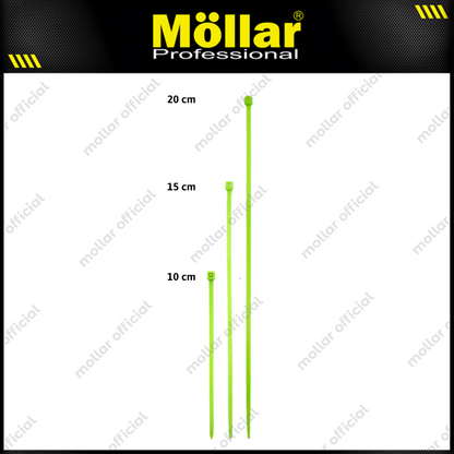 MOLLAR KT-25100 Kabel Ties 2.5x100 mm Hijau