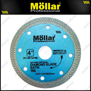 MOLLAR Mata Potong Keramik Turbo Blue Batik 4" / Diamond Wheel