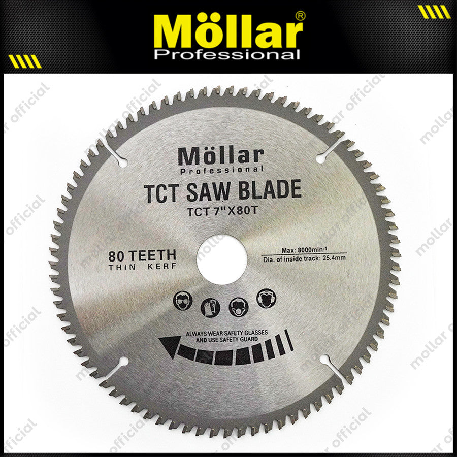 MOLLAR Mata Potong Aluminium 7"x80T / Miter Saw Blade