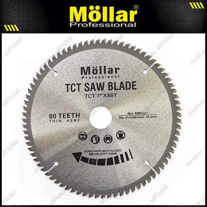 MOLLAR Mata Potong Aluminium 7"x80T / Miter Saw Blade