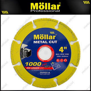 MOLLAR Mata Potong Besi Yellow 4" / Diamond Wheel