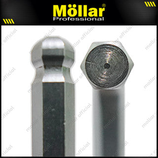 MOLLAR MLR-650112 Kunci L Set Pendek Ballpoint 9 Pcs 1.5-10 mm