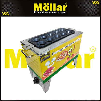 MOLLAR SC-RJC Mesin Sosis Telur Gas LPG 10 Lubang