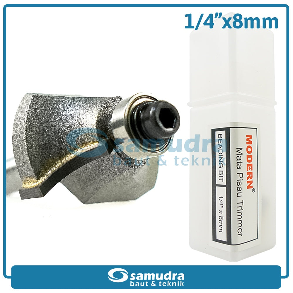 MODERN Mata Profil Beading Bit 8 mm / Trimmer Bit 1/4"x5/16"