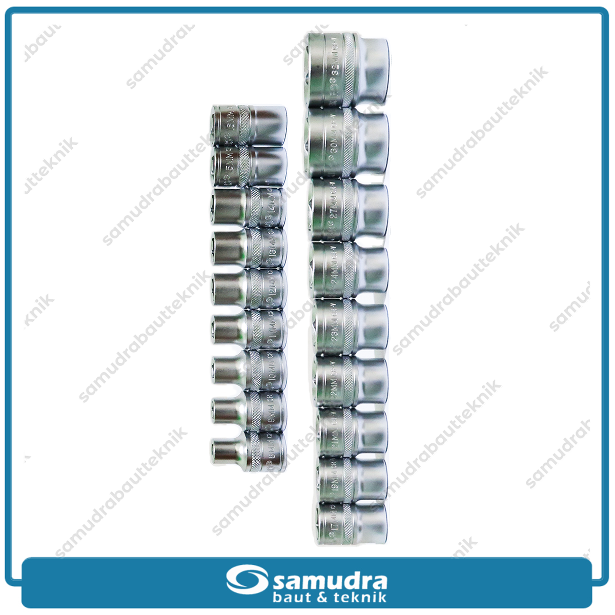 TEKIRO SC-SE0615 Kunci Sok Set 24 pcs 12PT 8-32 mm Box Plastik