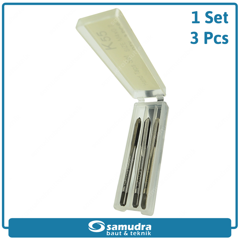 K55 K55-SW-HTS-M04 Hand Taps M4 x 0.7 Set 3 pcs