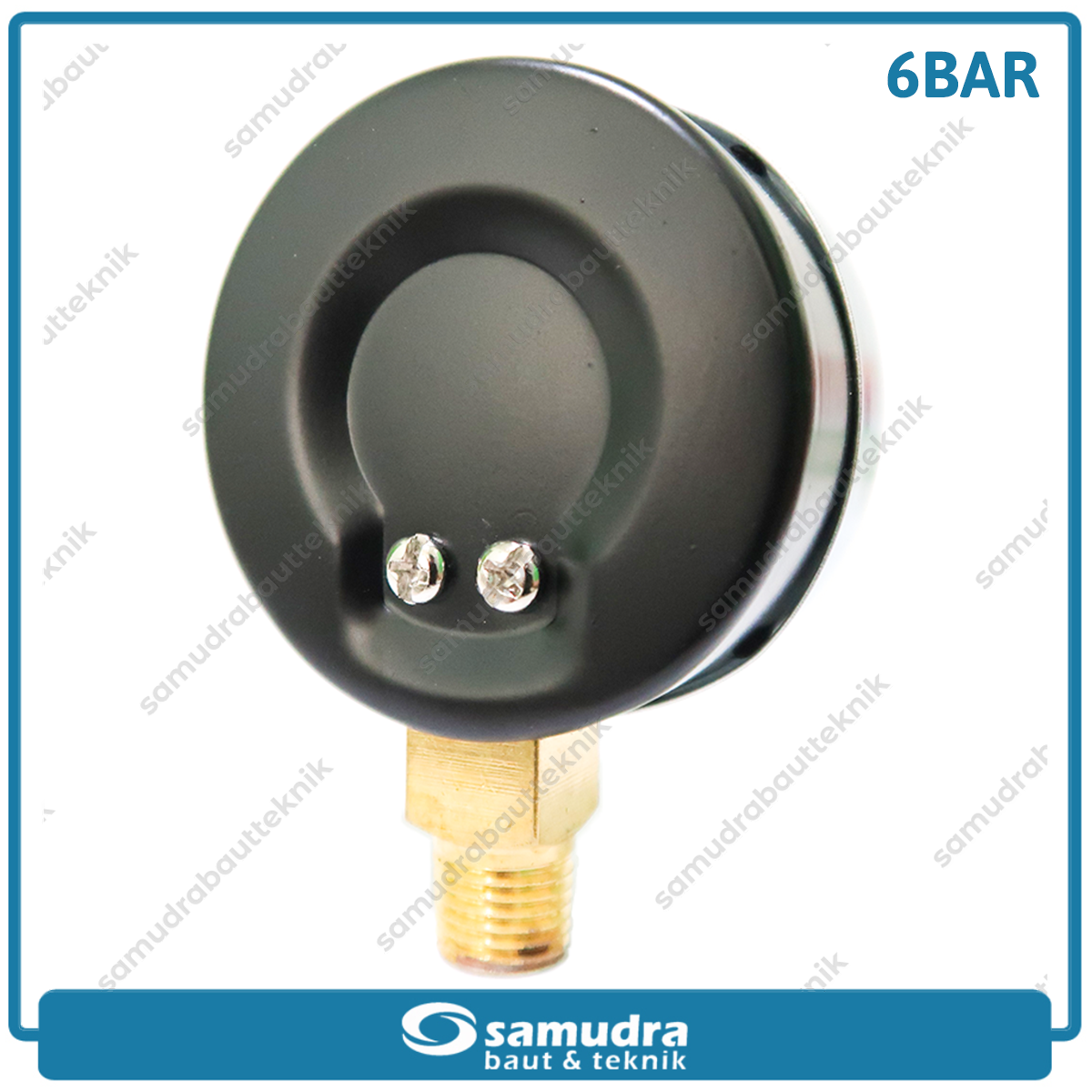 TEKIRO AU-PG0987 Alat Ukur Tekanan Angin 2.5" Lonceng 6 bar