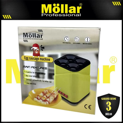 MOLLAR ET-DCJ04 Mesin Sosis Telur Listrik 4 Lubang