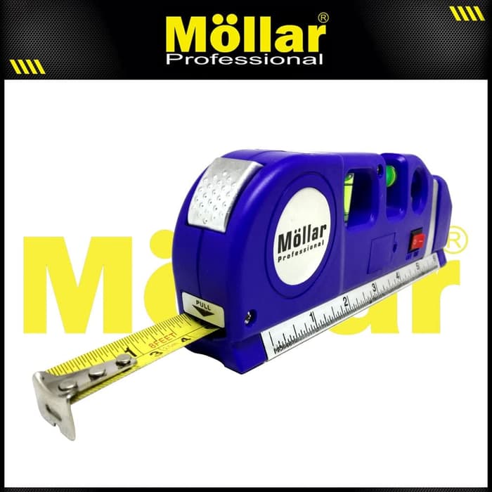 MOLLAR LLWM25 Waterpass Magnet Meteran Laser 25 Cm