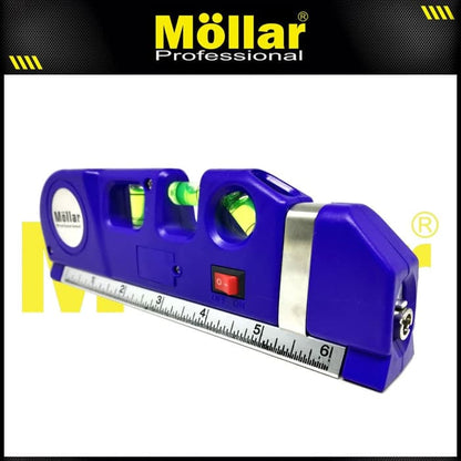 MOLLAR LLWM25 Waterpass Magnet Meteran Laser 25 Cm