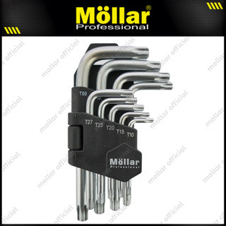 MOLLAR MLR-650114 Kunci L Set Pendek Bintang 9 pcs T10-T50