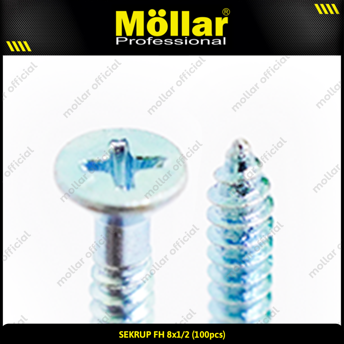 MOLLAR 93-053 Sekrup FH 8 x 1/2 - 100 pcs