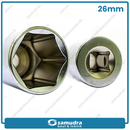 LIPPRO 3101M-26 Mata Sok 1/2" 6PT 26 mm