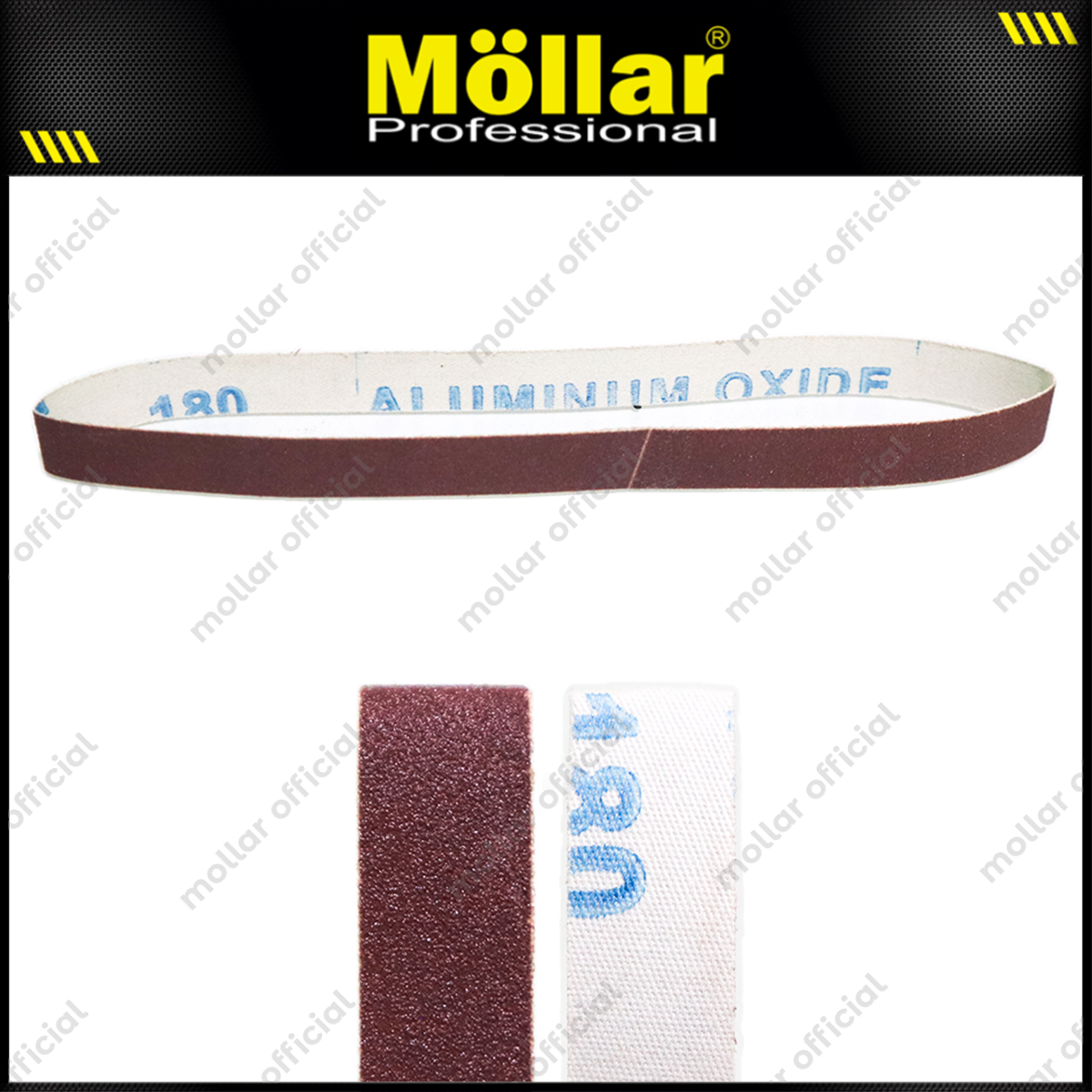 MOLLAR Mata Amplas Belt Sander Mesin Gerinda Susun No. 180