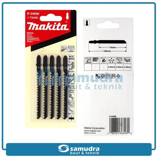 MAKITA D-34899 Mata Jigsaw T244D Set 5 pcs / Jig Saw Blade Wood Fast Curve