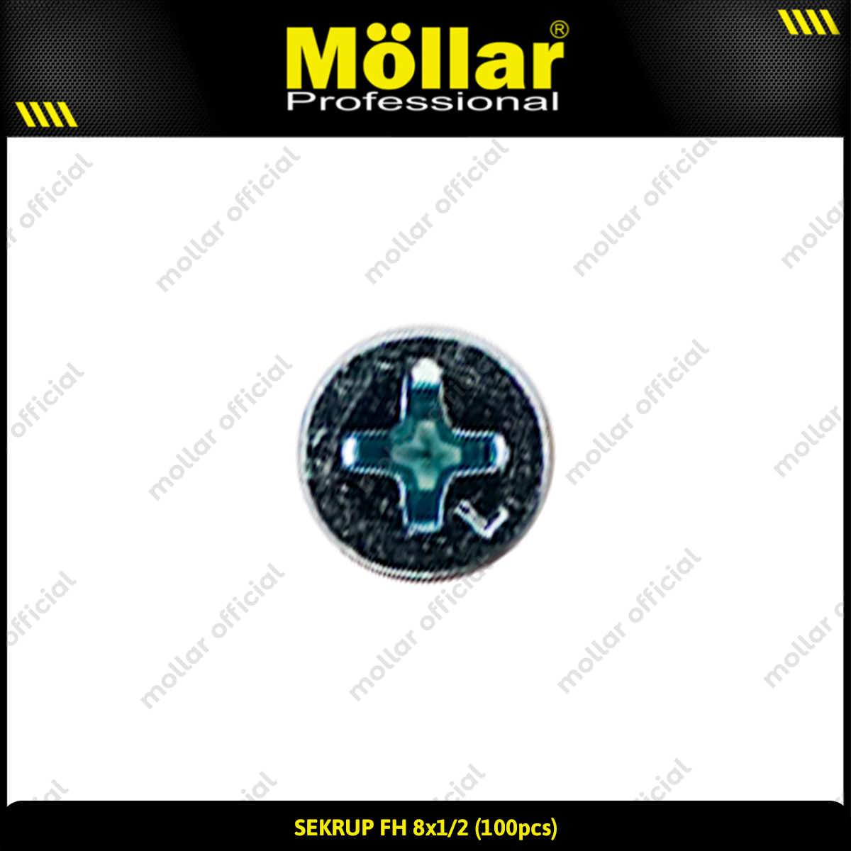 MOLLAR 93-053 Sekrup FH 8 x 1/2 - 100 pcs